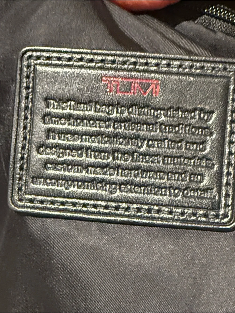 Tumi Black Ballistic Nylon Rolling Wheeled Carry-On Suitcase
